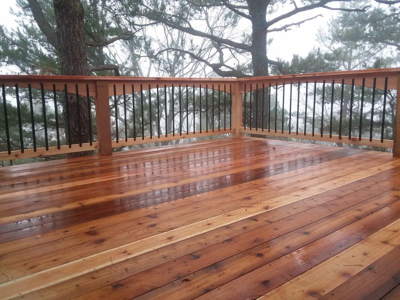 Cedar Deck Installation in West Hartford, CT