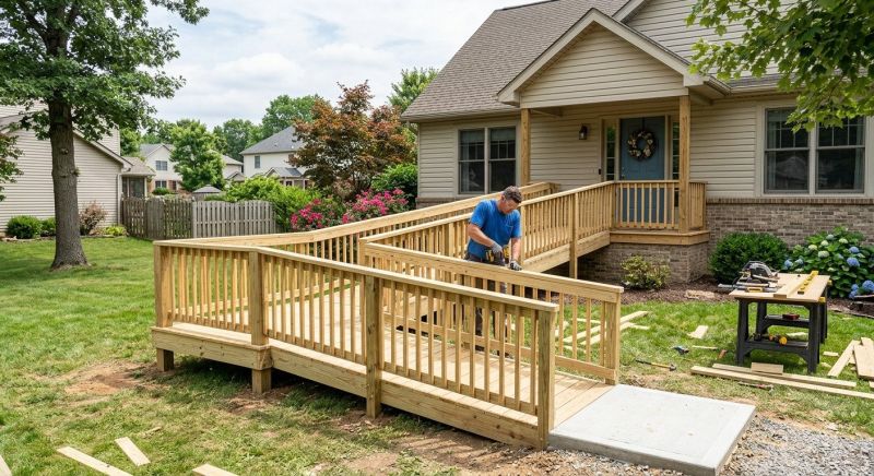Porch Ramp Installation in Wilmington, NC